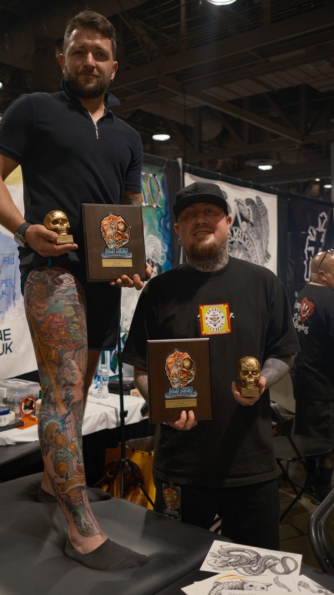 Tattoo award won by Eugene Serdiuk