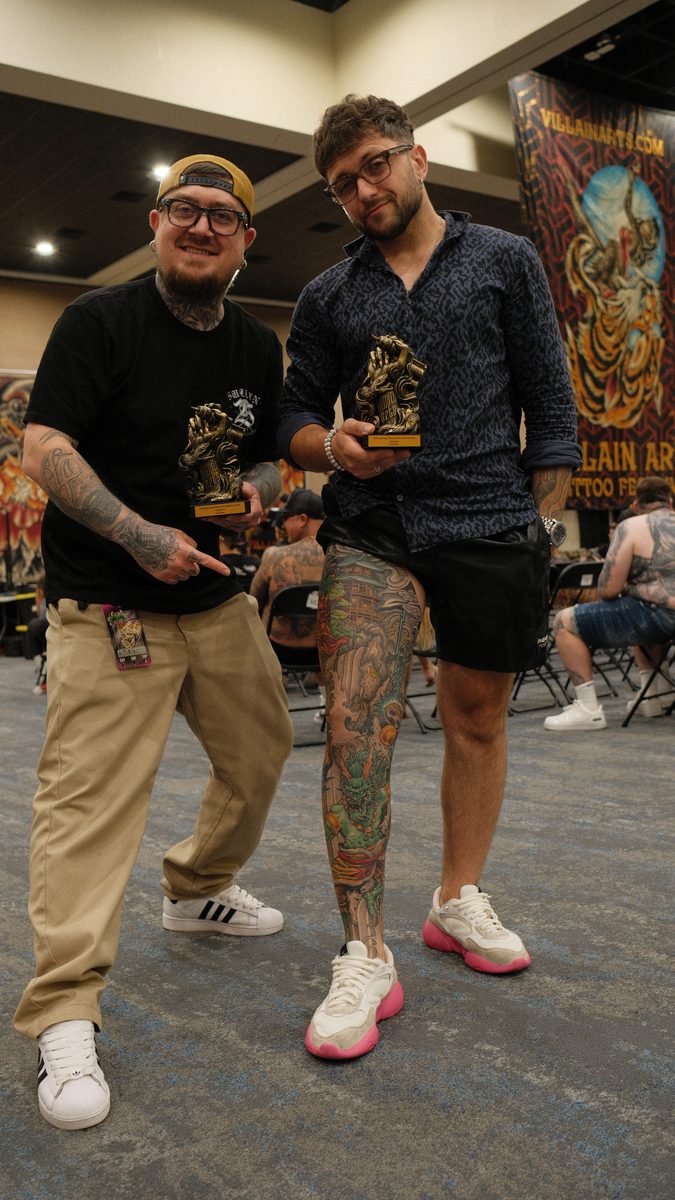 Tattoo award won by Eugene Serdiuk