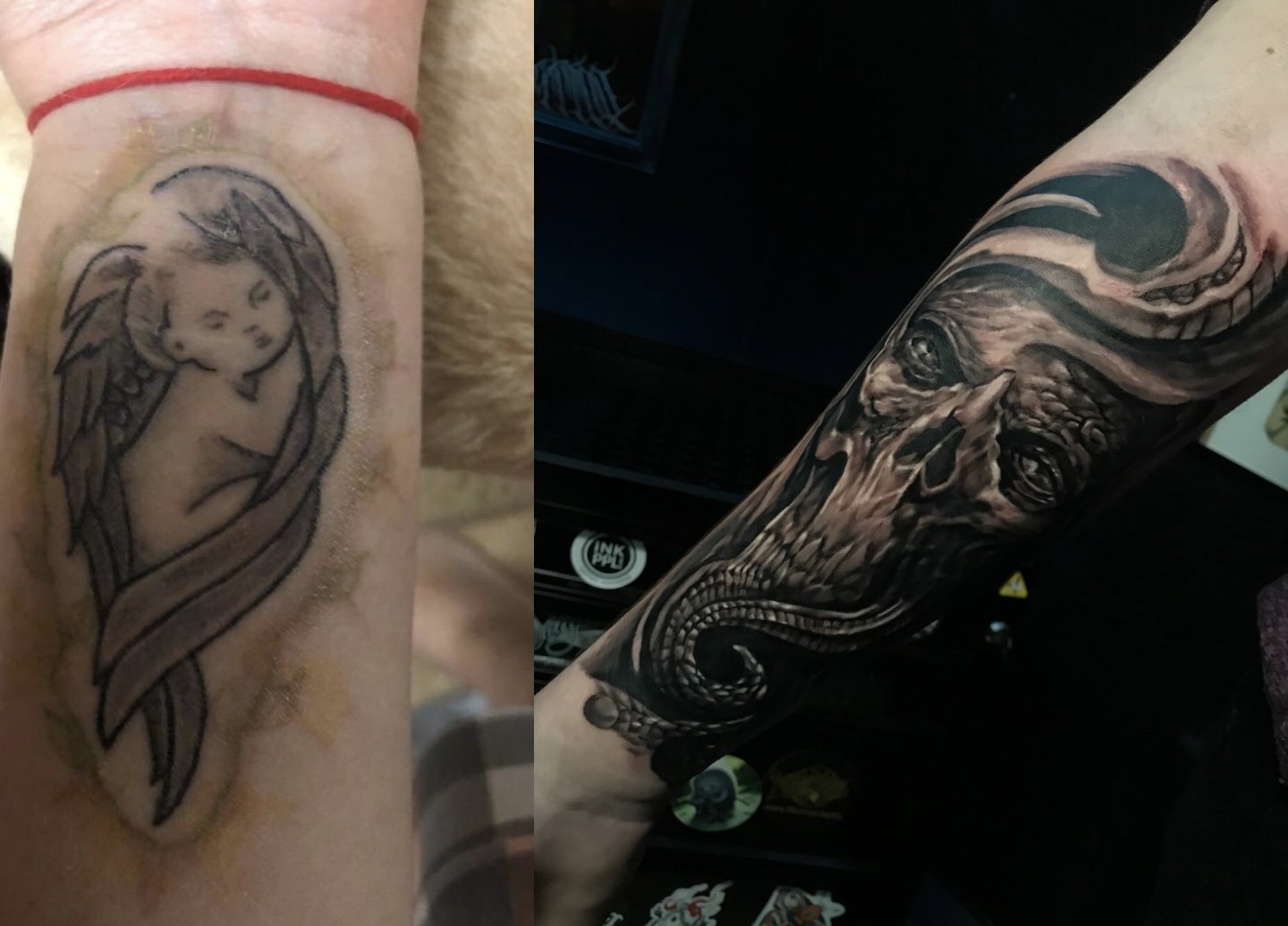 Cover-up before and after by Eugene Serdiuk