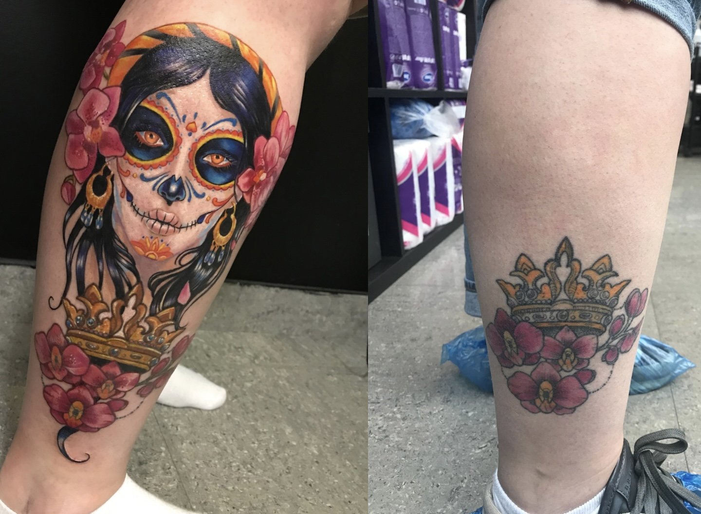 Cover-up before and after by Eugene Serdiuk