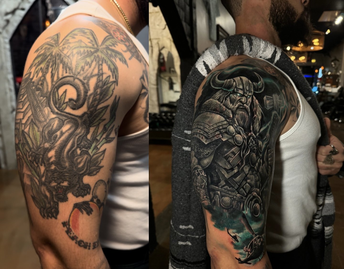 Cover-up before and after by Eugene Serdiuk