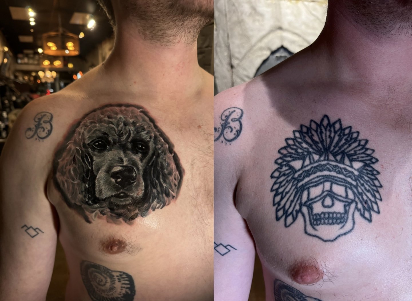 Cover-up before and after by Eugene Serdiuk