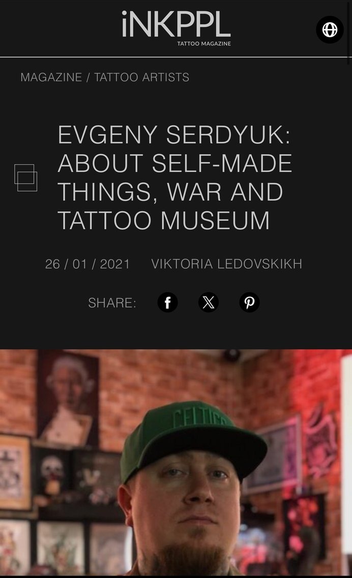 Eugene Serdiuk featured in INKPPL magazine